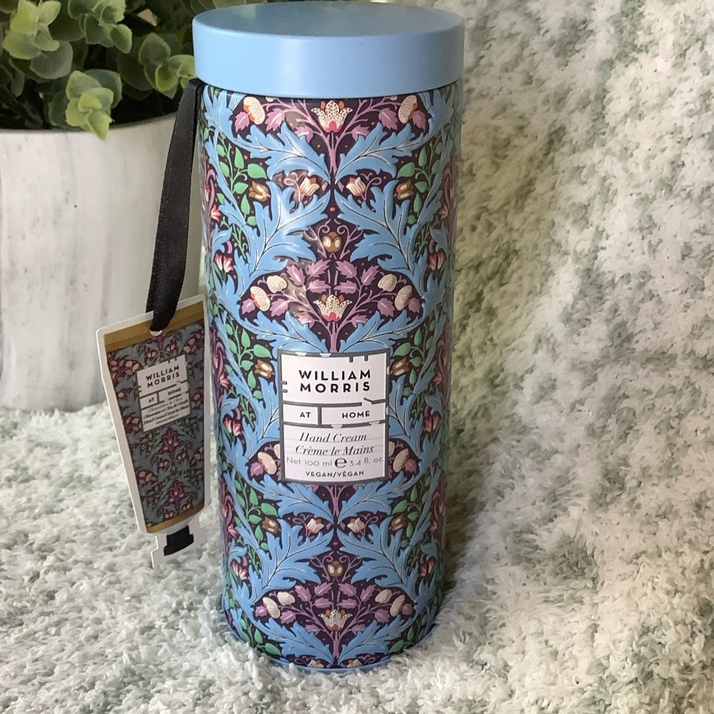 William Morris At Home Scented Floral Hand Cream & Tin NWT 3.4oz